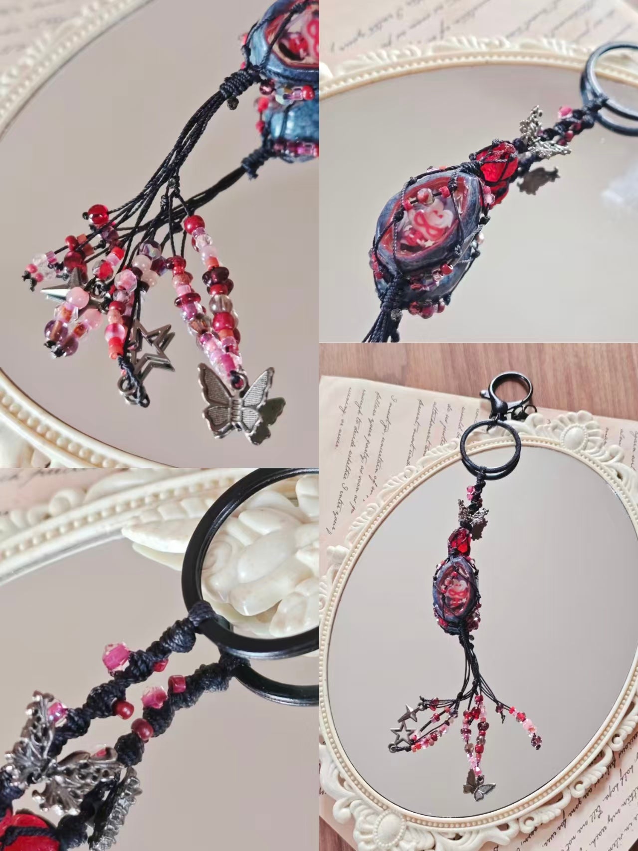 【Macrame Braided Keychain】Red Hood(Pre-orders Close Aug 31)